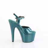 Vihret 18 cm ADORE-709GP glitter platform sandaalit naisten