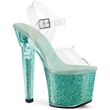 Vihret 18 cm LOVESICK-708SG glitter platform sandaalit naisten