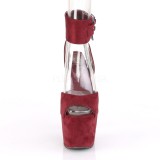 Viininpunaiset Keinonahka 18 cm ADORE-791FS korokepohja korkokengät nilkkaremmillä