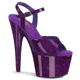 Violetti 18 cm ADORE-709GP glitter platform sandaalit naisten