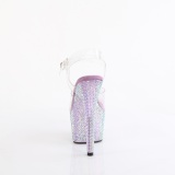 Violetti 18 cm BEJEWELED-708RRS tankotanssi korkokengt strassi platform