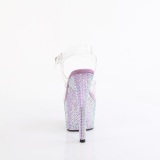 Violetti 18 cm BEJEWELED-708RRS tankotanssi korkokengt strassi platform