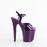 Violetti 20 cm FLAMINGO-809GP glitter platform sandaalit naisten