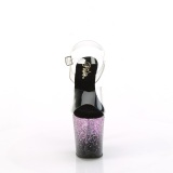 Violetti 20 cm FLAMINGO glitter platform sandaalit naisten